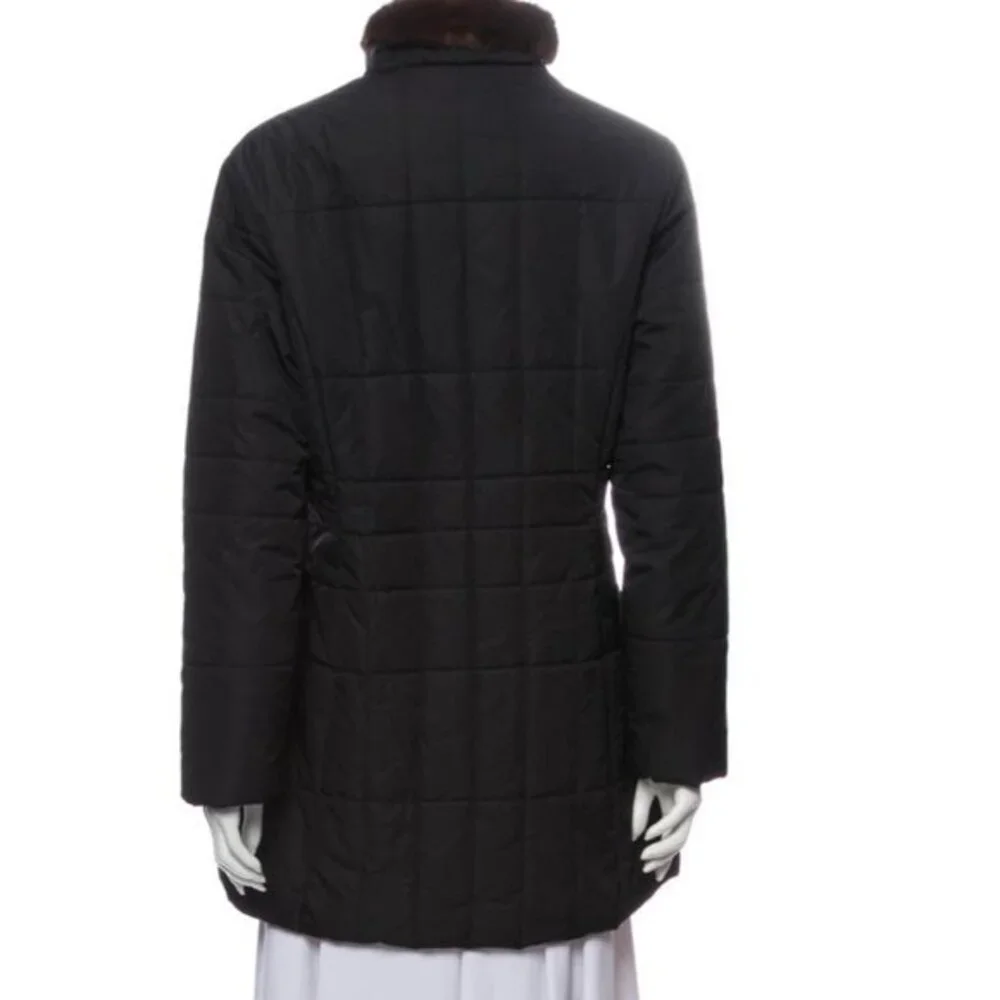 Andrew Marc Mink Fur Parka Small Jacket Ski Snow